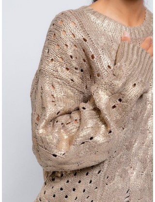 Jersey   ochos con cuello redondo dorado SMF - Lola Lolica