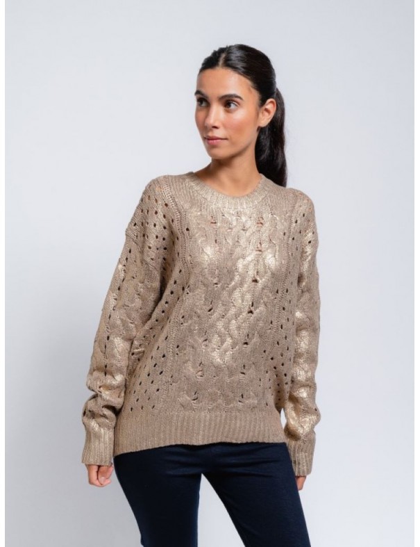 Jersey   ochos con cuello redondo dorado SMF - Lola Lolica