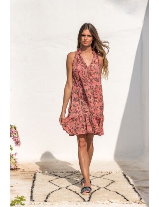 Vestido Sofia Coral Corto Boho Piti Cuiti PITI CUITI - Lola Lolica