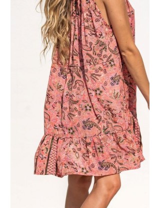Vestido Sofia Coral Corto Boho Piti Cuiti PITI CUITI - Lola Lolica