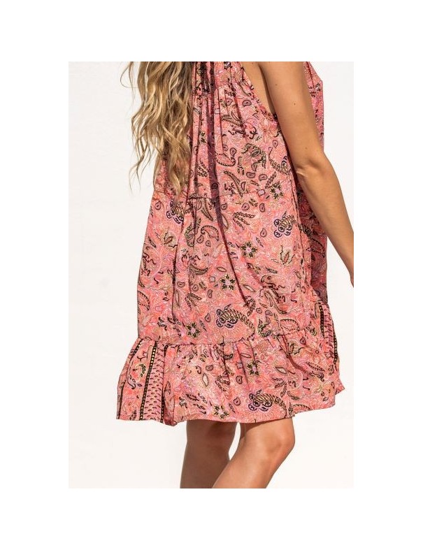 Vestido Sofia Coral Corto Boho Piti Cuiti PITI CUITI - Lola Lolica