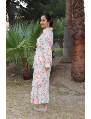 Vestido Camisero Provence Boho LUNA LLENA - Lola Lolica