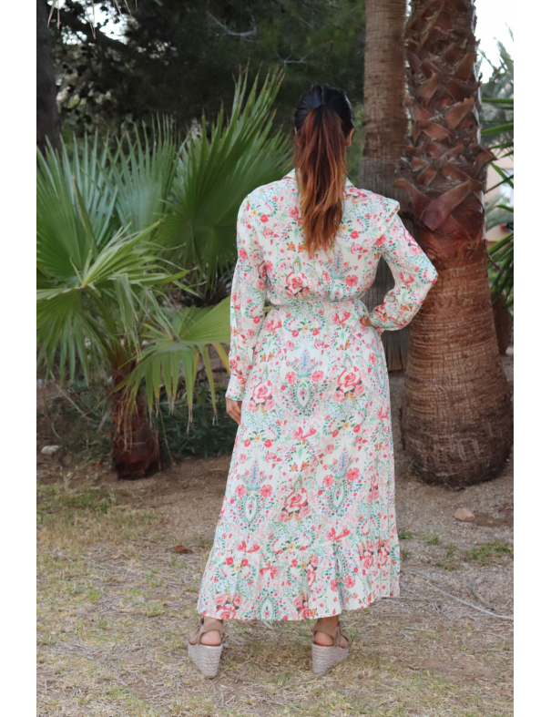Vestido Camisero Provence Boho LUNA LLENA - Lola Lolica