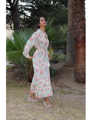 Vestido Camisero Provence Boho LUNA LLENA - Lola Lolica