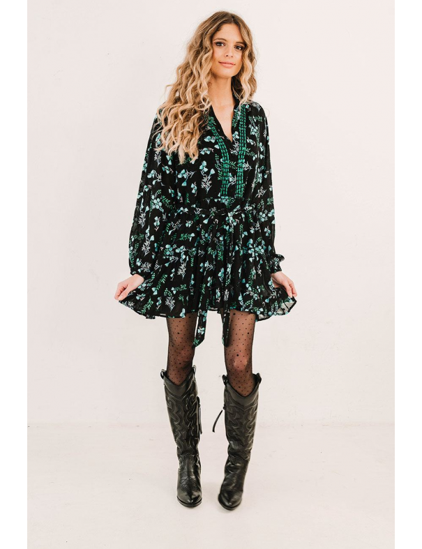 Vestido Corto Jolie Aqua Boho Piti Cuiti PITI CUITI - Lola Lolica