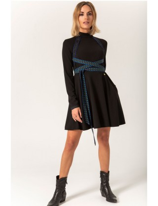 Vestido Tira Coral Negro MASAVI - Lola Lolica