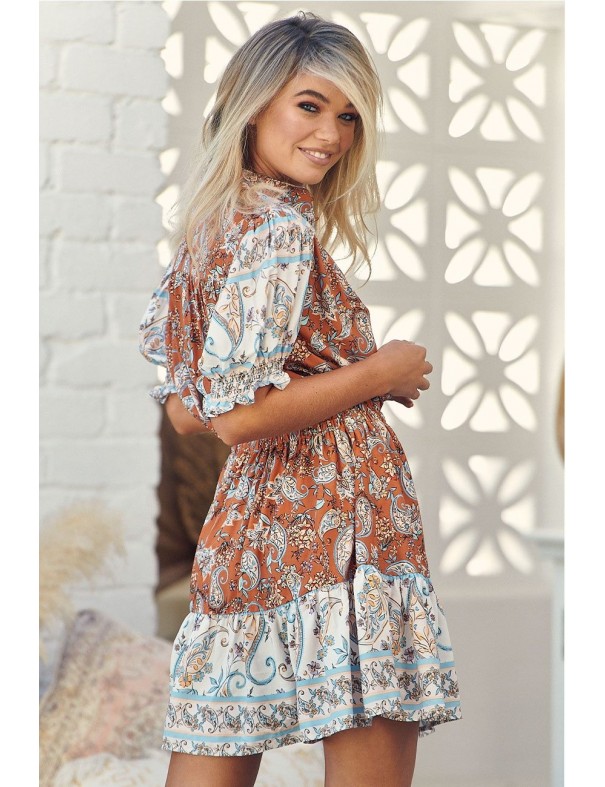 Vestido Frida Terracota Boho Jasse JASSE - Lola Lolica