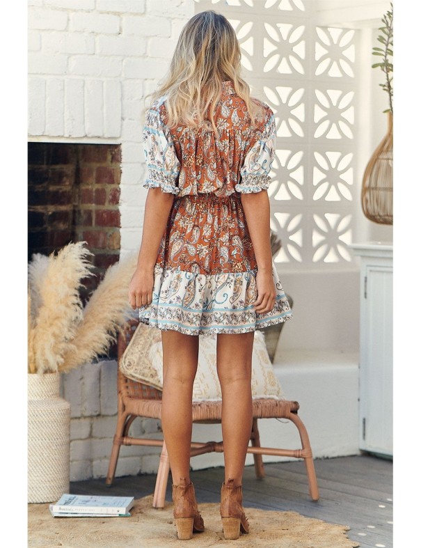 Vestido Frida Terracota Boho Jasse JASSE - Lola Lolica