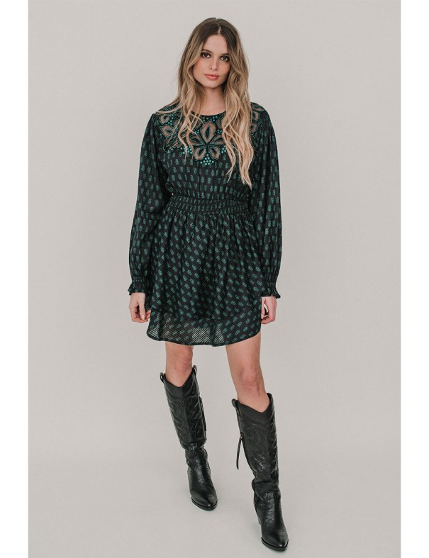 VESTIDO AINA GREEN PITI CUITI PITI CUITI - Lola Lolica