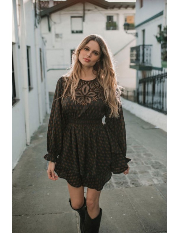 Vestido Aina Marrón Boho Piti Cuiti PITI CUITI - Lola Lolica