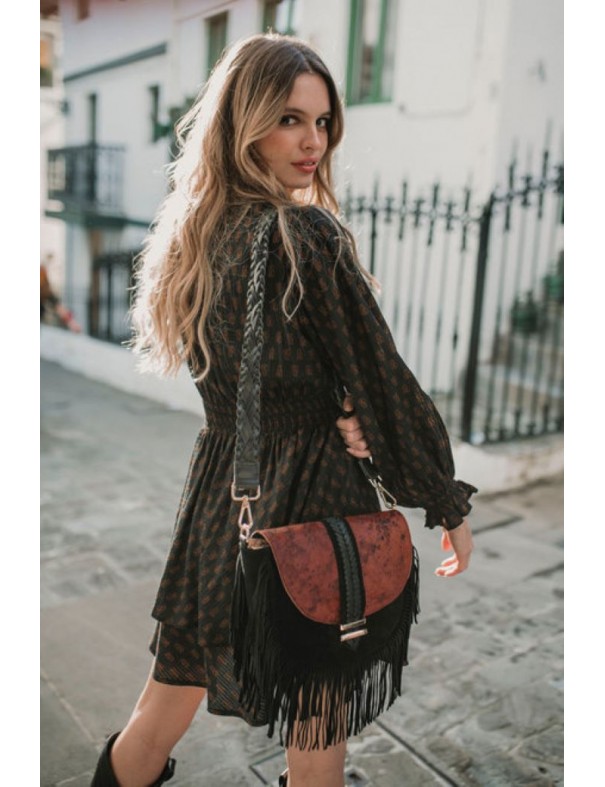 Vestido Aina Marrón Boho Piti Cuiti PITI CUITI - Lola Lolica