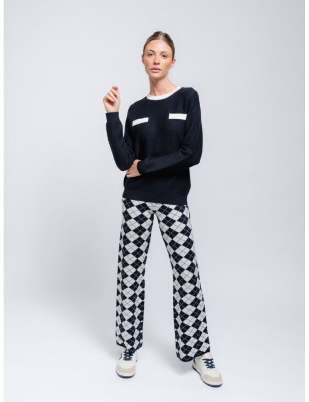 Pantalón Diamantes jacquard SMF SMF - Lola Lolica